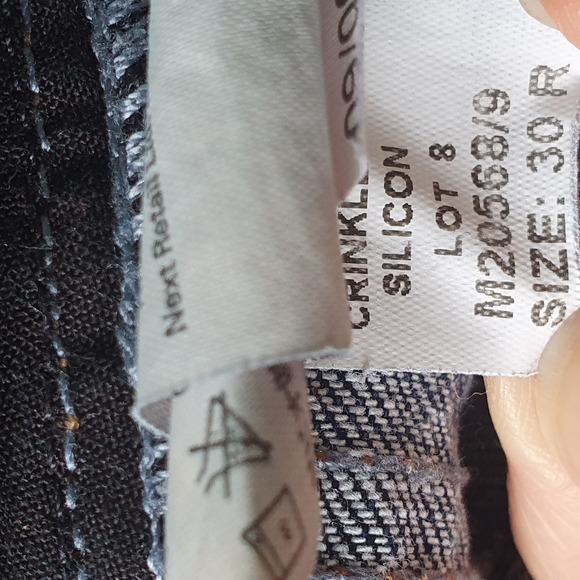 Mens Size 30R L31 Dark Blue Denim Straight Leg Jeans - Picture 7 of 7